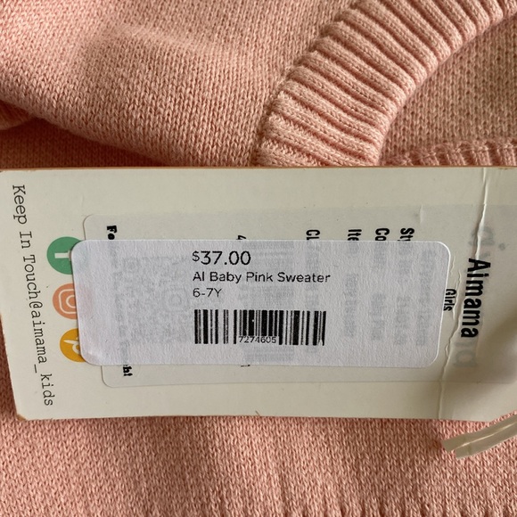 Aimama pink flower sweater - Picture 6 of 6